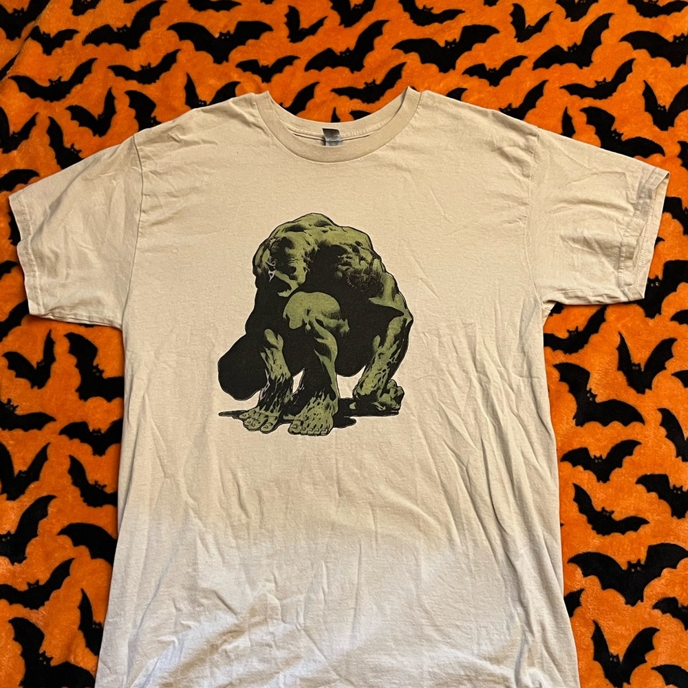 Swamp Thing Gildan Heavy Cotton Cream T-Shirt